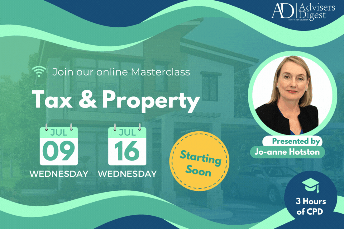 Tax & Property Starting Soon Masterclass by Joanne Hotston