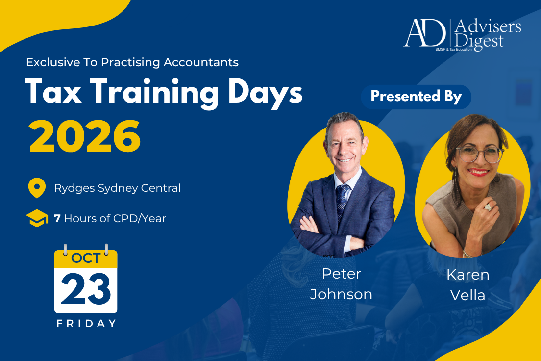 Tax Training Day 2026 – October – Promo Image