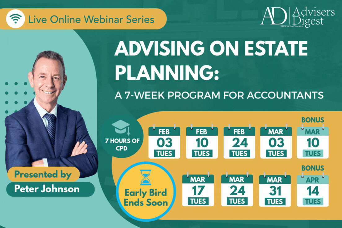Advising on Estate Planning: A 7-Week Program for Accountants by Peter Johnson from Advisers Digest