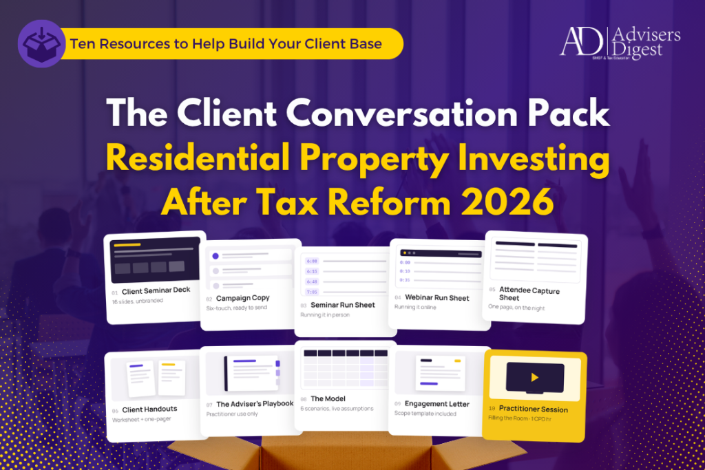 Property Investment Client Pack and Webinar - October 2026, created by Advisers Digest
