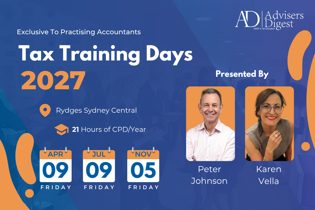 Tax Training Day 2027 Sydney